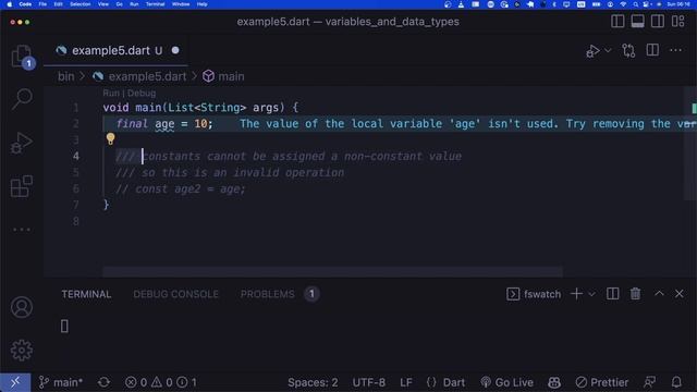 Dart's Variables and Data Types - Learn About Final, Const, Late and Data Types in Dart смотреть онлайн