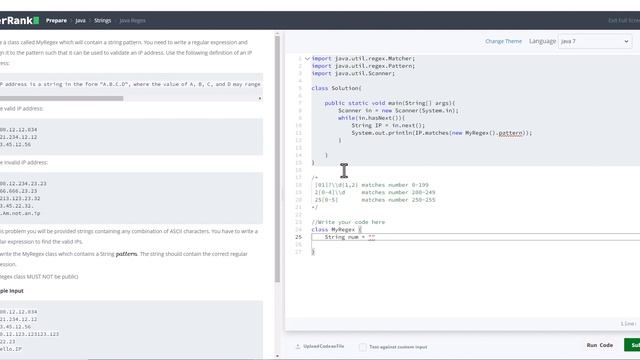 Day 19 Java Regex Intermediate Problem || HackerRank смотреть онлайн