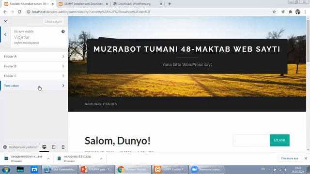 WordPresni o'rnatish va shablonlar bilan ishlash смотреть онлайн
