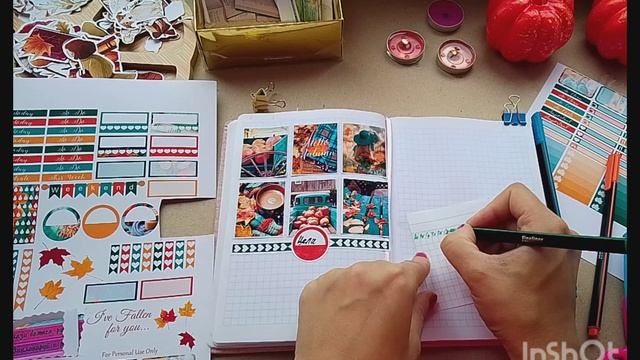 Визуальное АСМР /Как быстро оформить своей ежедневник. смотреть онлайн