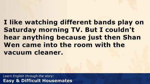 Learn English through story 🍀 level 1 🍀 Easy & Difficult Housemates смотреть онлайн