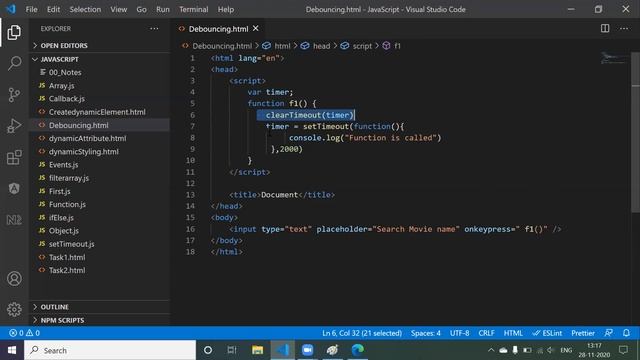 Debouncing and Throttling in JavaScript||Session-8||EasyWay смотреть онлайн