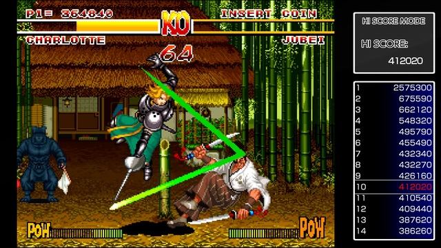 SAMURAI SHODOWN (ACA NEOGEO) - HI SCORE MODE (Rank 2) смотреть онлайн