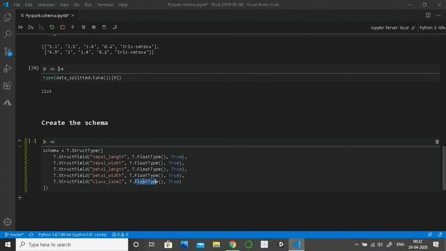 Pyspark - Define schema using StructType and StructField смотреть онлайн