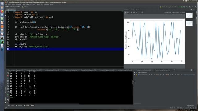 Creating a Pandas DataFrame of Randomly Created Integers смотреть онлайн