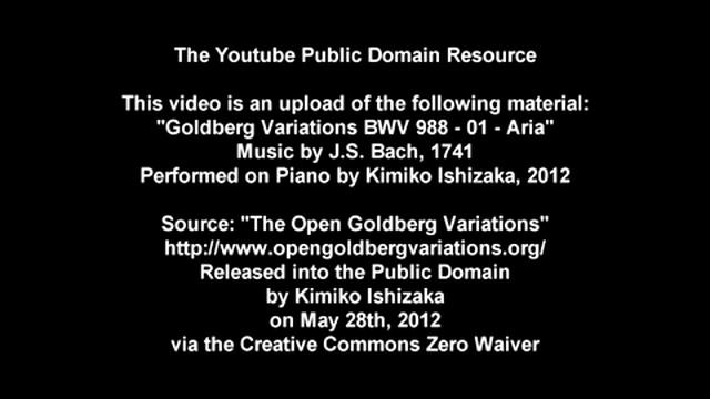 Open Goldberg Variations - BWV 988 - 01 - Aria смотреть онлайн