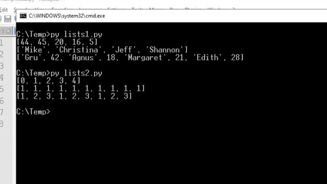 Lists in Python смотреть онлайн