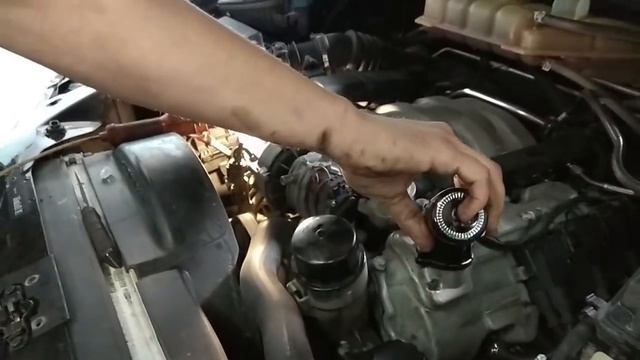 Промывка димескидом Мерседес МЛ W163, двигатель М112 смотреть онлайн