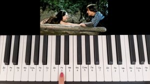 Ромео и Джульетта на пианино по цифрам/ Romeo and Juliet Easy piano tutorial/ пианино для начинающи