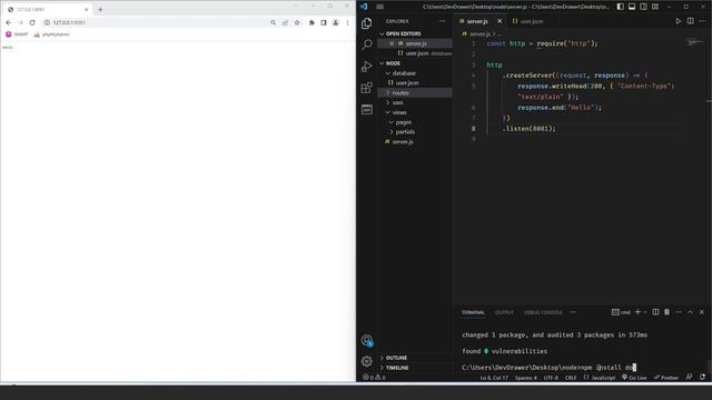 Learning NodeJS: Setup and Starting Your Server #107 смотреть онлайн