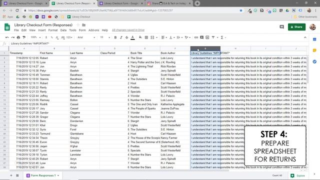 Easy Classroom Library Checkout System ? How I Use Google Forms & Google Sheets смотреть онлайн