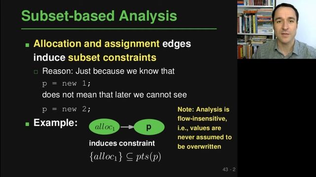 Lecture "Call Graph Analysis (Part 4, Spark)" of "Program Analysis" смотреть онлайн