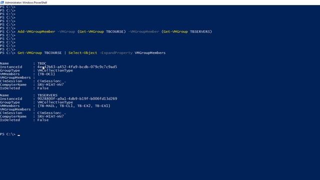 Группировка виртуальных машин Hyper-V. смотреть онлайн