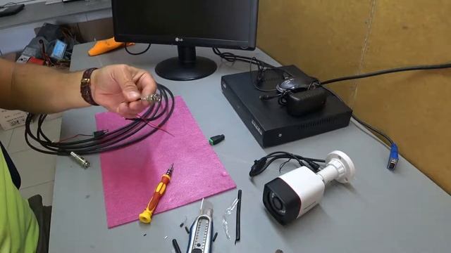 Подключение AHD или аналаговой камеры к видеорегистратору смотреть онлайн