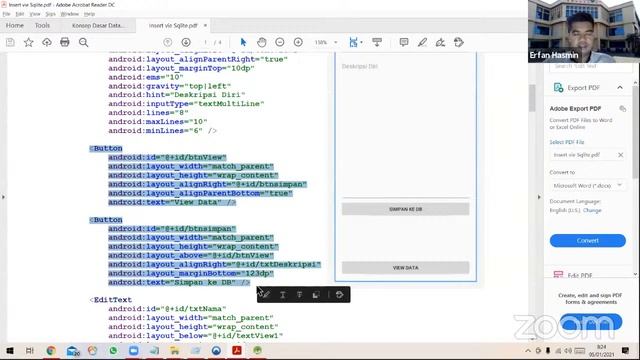 KULIAH DARING : SQLite (Insert and View Data) смотреть онлайн