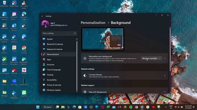 How to enable Windows Spotlight on Windows11 2023 #spotlight #windows11 #personalization #backgroun смотреть онлайн