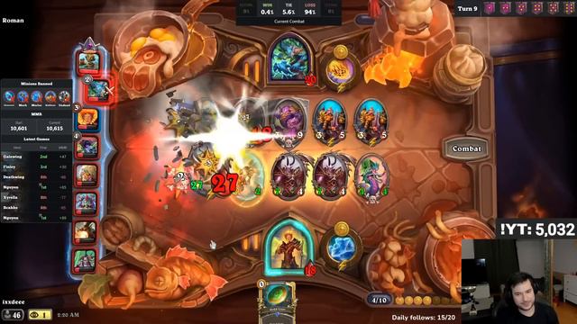 How TIPPING 6 Gold WON Me The Game!! | Hearthstone Battlegrounds смотреть онлайн