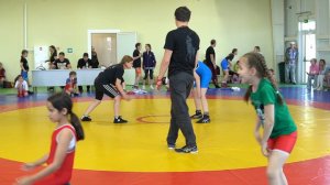 Соревнования новичков среди девочек по "вольной" женской борьбе