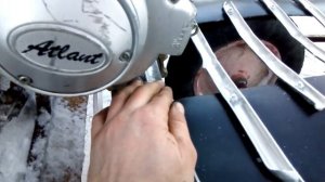 Самодельный снегоход,проблемы с гусеницей.и первый запуск