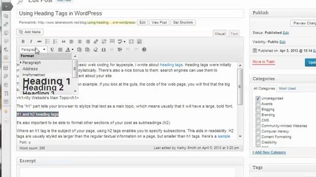 Creating h2 tags in wordpress смотреть онлайн