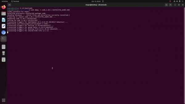 How to install visual studio code on Ubuntu 22.04 LTS