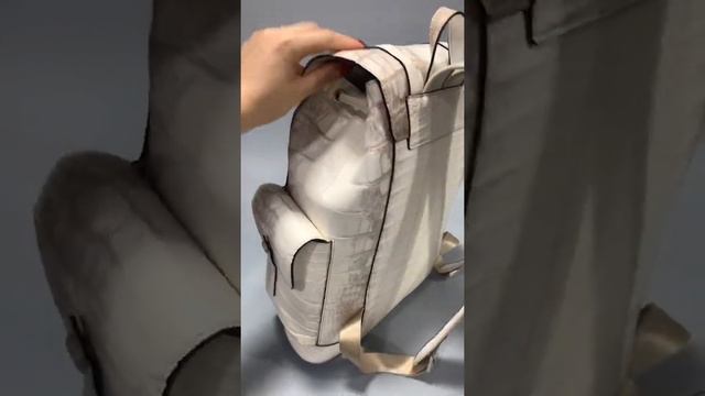 Рюкзак из брюшной части натуральной кожи крокодила, стильная модель молодёжная модель! смотреть онлайн