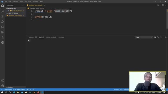 The eval() function in Python | Evaluate python expressions смотреть онлайн