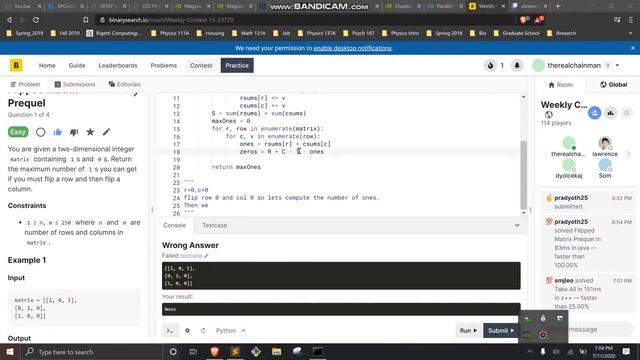 Flipped Matrix Prequel - bs.io 605 - Python смотреть онлайн