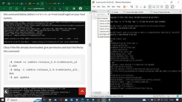 dbversion? instalasi zabbix error tutor web joelindra how to fix it zabbix in debian 11 bullseye?