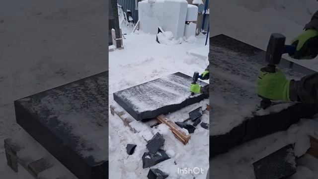 Обкол гранита (Габбро) #скульптура #памятники #Санкт-Петербург #скульптор_а смотреть онлайн