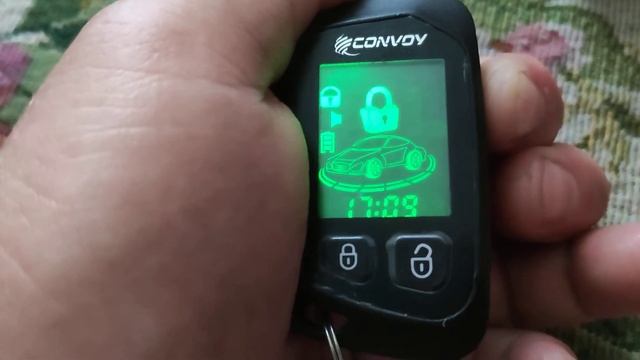 Настройка времени и будильника в брелке автосигнализации Convoy MP 60. смотреть онлайн