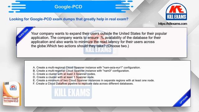 Google-PCD - Professional Cloud Developer Real Exam Questions and Answers by Killexams.com смотреть онлайн