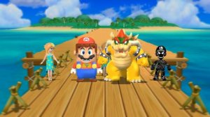 Mario Party 9 Minigames - Rosalina Vs Lego Mario Vs Evil Luigi Vs Bowser (Master Difficulty)