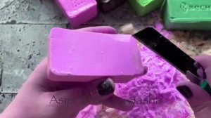 ASMR soap ВЕСНА cutting. Резка сухого мыла
