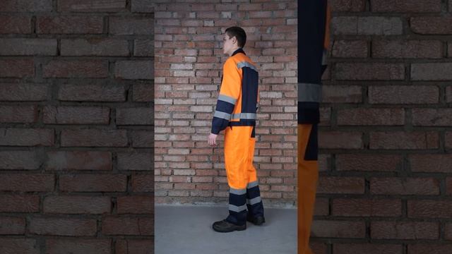 ДОР500-461 Костюм мужской "Протект-Люкс" летний, сигнальный оранжевый с синим смотреть онлайн