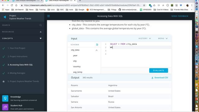 Weather Trends Project SQL walkthrough смотреть онлайн