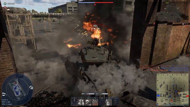 War Thunder m51 Experience super sherman Gameplay Realistic Tank Battles смотреть онлайн
