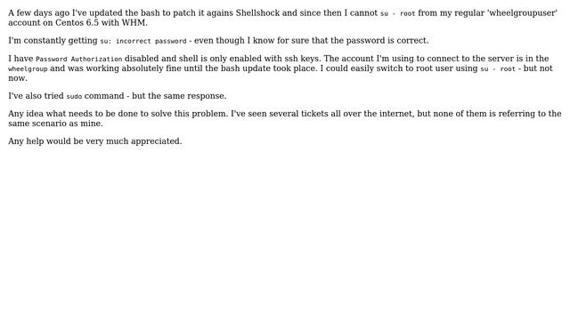 DevOps & SysAdmins: Centos : su: incorrect password after bash update смотреть онлайн