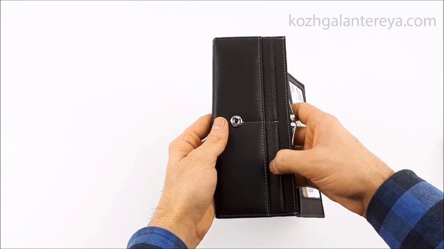 ⭐Большой женский кожаный кошелек ⭐ Sergio Valentini СВ 8033-035 смотреть онлайн