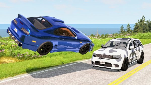 High Speed Traffic Car Crashes - BeamNG Drive|CrashBoomPunk