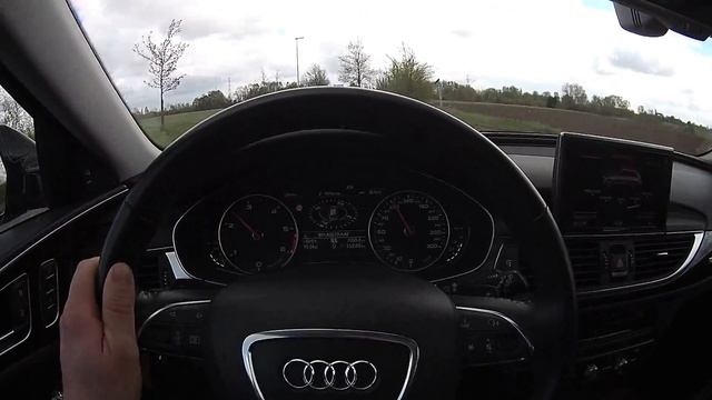 Audi A6 3.0 BiTurbo 313HP Acceleration смотреть онлайн