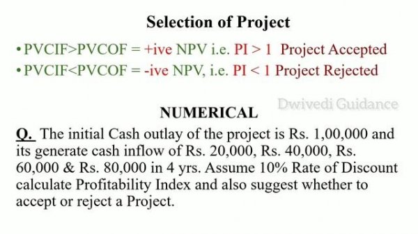 Profitability Index method in hindi, Capital budgeting techniques, business finance bcom, PI Method