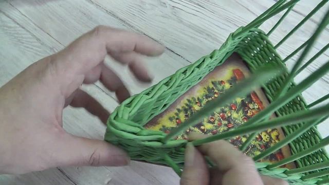 Загибка РОЗГА на острых углах. Плетение из газетных трубочек смотреть онлайн