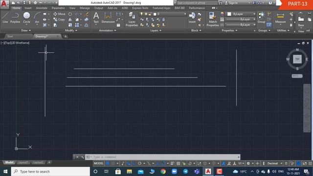 EXTEND (EX) Command in AutoCAD PART-13 смотреть онлайн