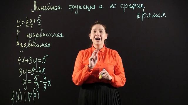 АЛГЕБРА 7 класс : Линейная функция и ее график смотреть онлайн