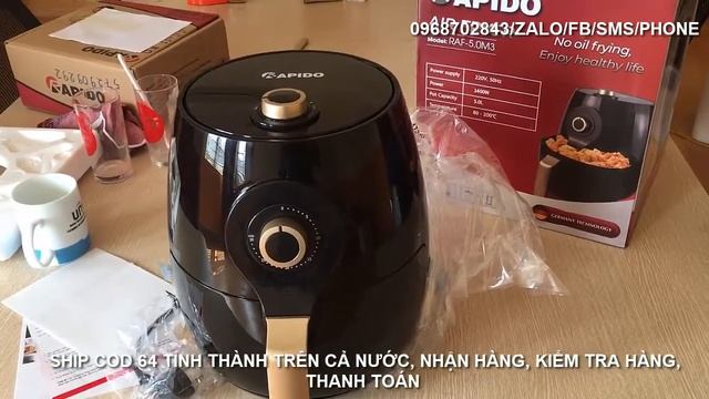Nồi Chiên Không Dầu Rapido 5 Lít Mới 2020 - Zalo/Phone/0968702843 смотреть онлайн
