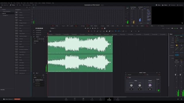Davinci Resolve 18 - Pitch Control using Fairlight Automation смотреть онлайн