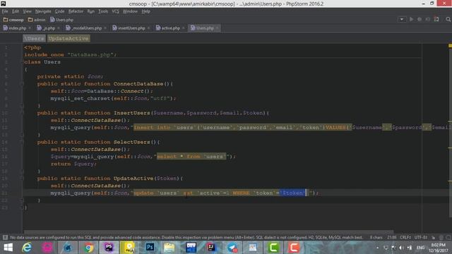 Authentication by php object oriented - part4 смотреть онлайн
