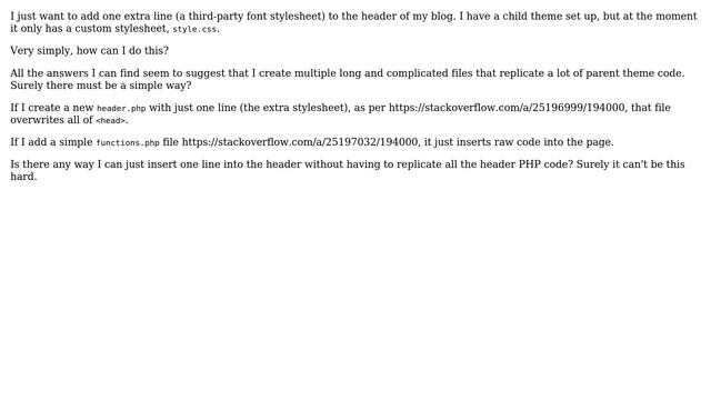 Wordpress: Insert stylesheet into WordPress header? смотреть онлайн