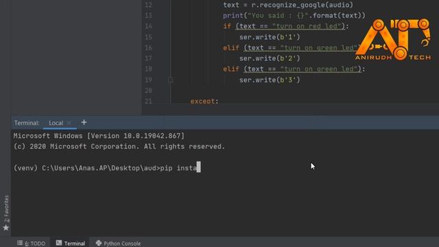 Arduino voice assisted automation using Python смотреть онлайн